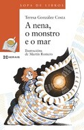 Book cover A nena, o monstro e o mar