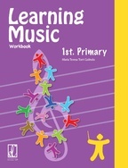 Book cover Learning Music Workbook 1st. Primary