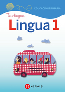 Book cover Lingua 1 Educación Primaria. Proxecto Tecelingua EDI