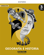 Book cover Geografía e Historia 3º ESO. Escritorio GENiOX Situaciones de aprendizaje (Andalucía)