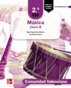 Book cover Música  Clave B 2º ESO. C. Valenciana