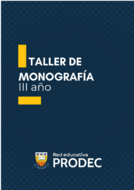 Book cover Taller de Monografía III 2024 (PRODEC)