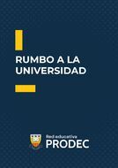 Book cover RUMBO A LA UNIVERSIDAD 2024 (PRODEC)
