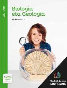 Book cover LM PLAT Ikaslea Biologia eta Geologia Behatu 4 DBH Egiten Jakin proiektua Zubia