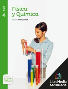 Book cover LM PLAT Alumno Física y Química Investiga 4 ESO Saber Hacer Zubia