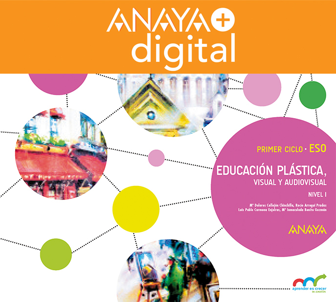 Portada del Libro Cuaderno de Educación Plástica, Visual y Audiovisual. Nivel I. ESO. Anaya + Digital