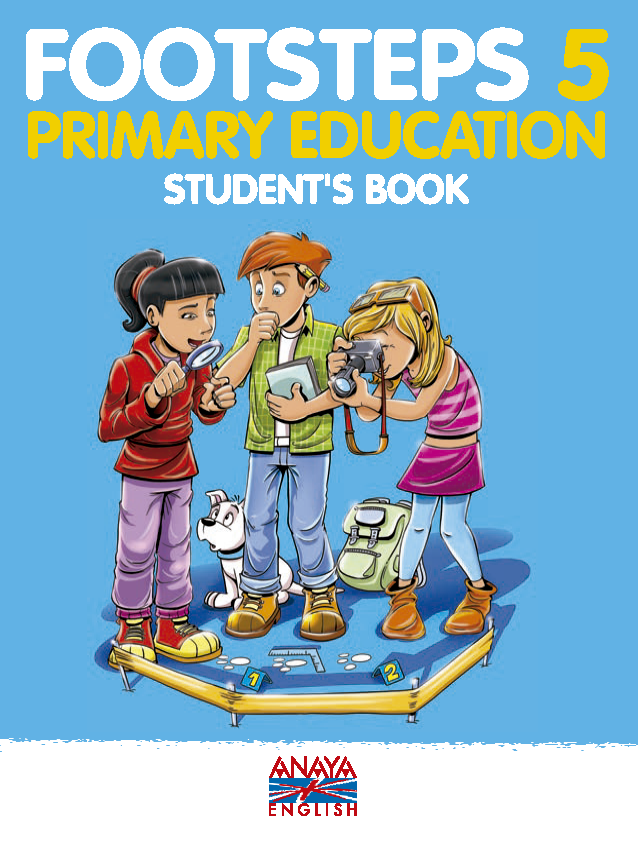 Book cover Footsteps 5. Students. Tablet. Primary.