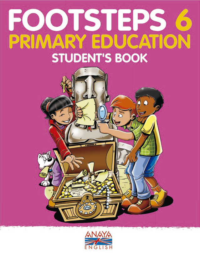 Book cover Footsteps 6. Alumnado. Tablet. Primaria.