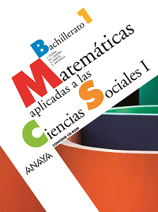 Book cover Matemáticas aplicadas a las Ciencias socialesI 1º Bachillerato