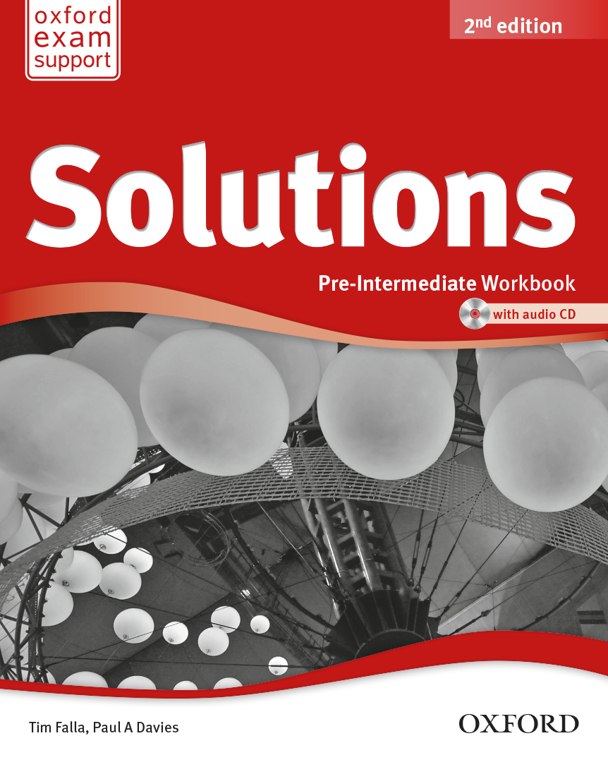 Book cover OLD Solutions 2nd Edition Pre-Intermediate Workbook