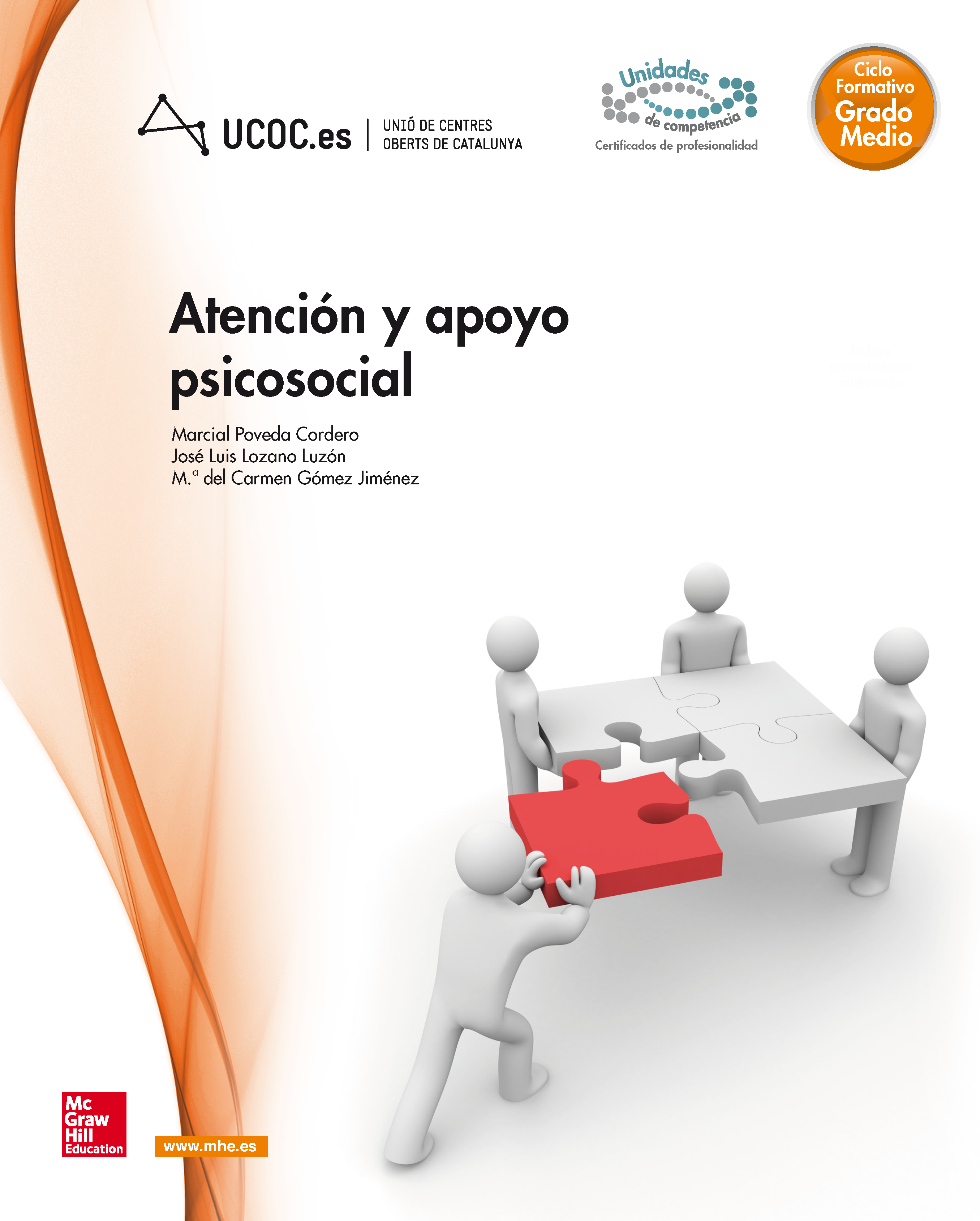 Book cover Atención y apoyo psicosocial. Grado Medio