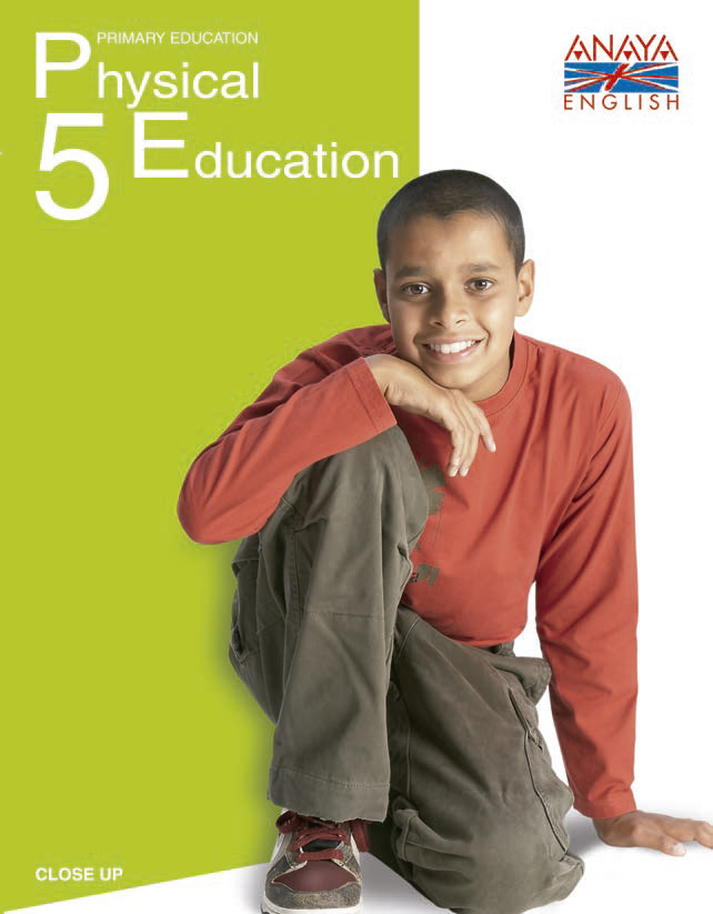 Book cover Physical Education 5. Students. Tablet. Primary.