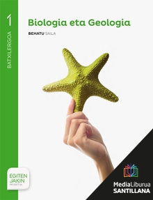 Book cover LM PLAT Ikaslea Biologia eta Geologia Behatu saila 1 BTX Egiten Jakin proiektua Zubia