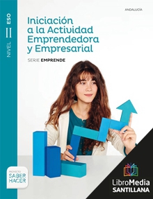 Book cover LM PLAT Alumno Iniciación a la Actividad Emprendedora y Empresarial Emprende 2 ESO Saber Hacer Grazalema