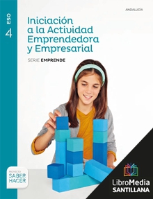 Book cover LM PLAT Alumno Iniciación a la Actividad Emprendedora y Empresarial Emprende 4 ESO Saber Hacer Grazalema