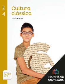 Book cover LM PLAT Alumne Cultura Clàssica Evoca 4 ESO Saber Fer Grup Promotor