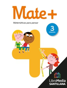 Book cover LM PLAT Alumno Mate+ 3 Primaria Saber Hacer