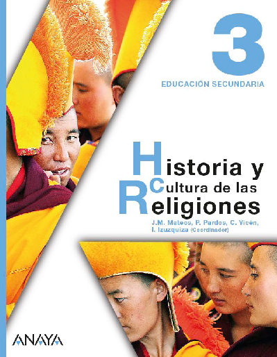 Book cover Historia y Cultura de las Religiones 3 Eso