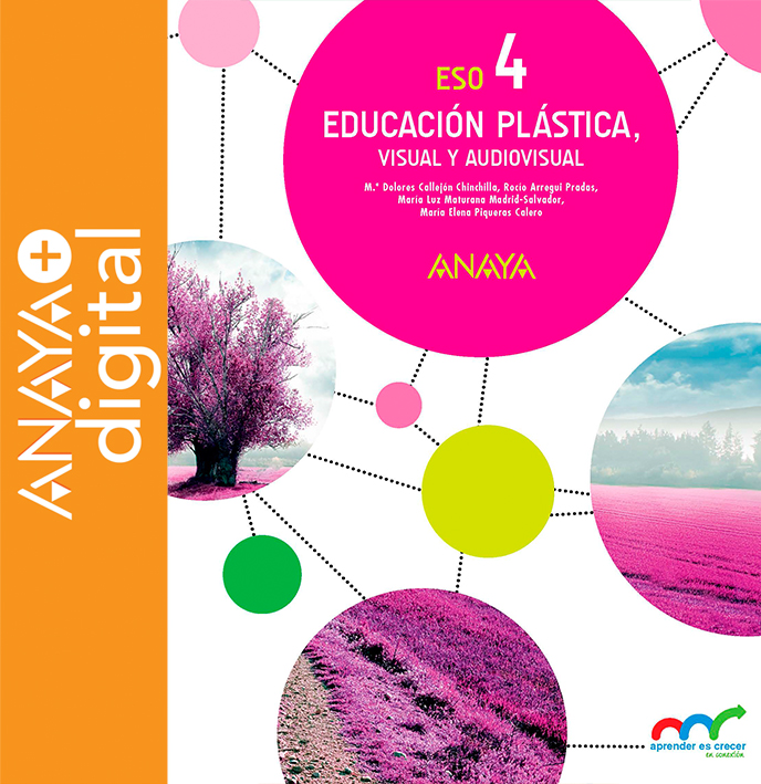 Portada del Libro Educación Plástica, Visual y Audiovisual 4. ESO. Anaya + digital