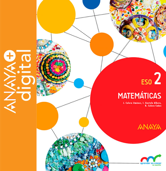 Portada del Libro Matemáticas 2. ESO. Anaya + digital