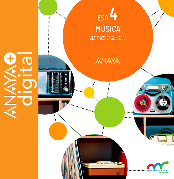 Portada del Libro Música 4. ESO. Anaya + digital