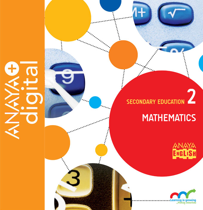 Book cover Mathematics 2. Secondary. Anaya + digital