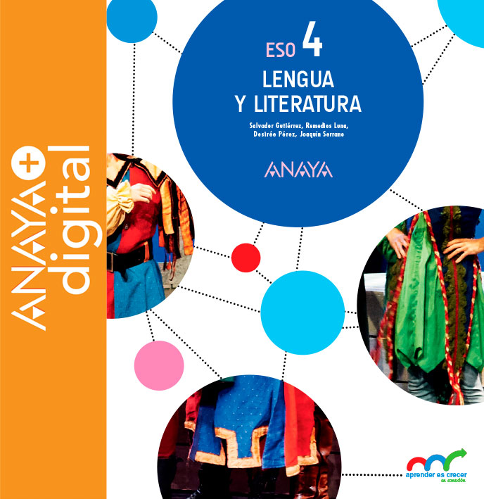 Portada del Libro Lengua y Literatura 4. ESO. Anaya + digital