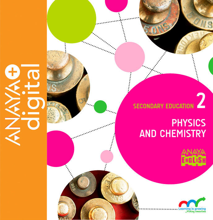 Book cover Physics and Chemistry 2. Secondary.  Anaya + digital