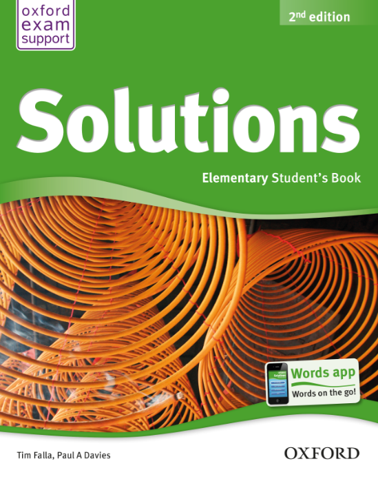 Book cover Solutions Elementary SB 2nd edn