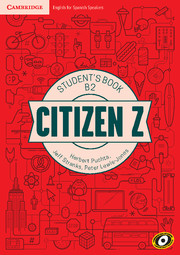 Book cover NEW Citizen Z B2 Student's Book SCORM