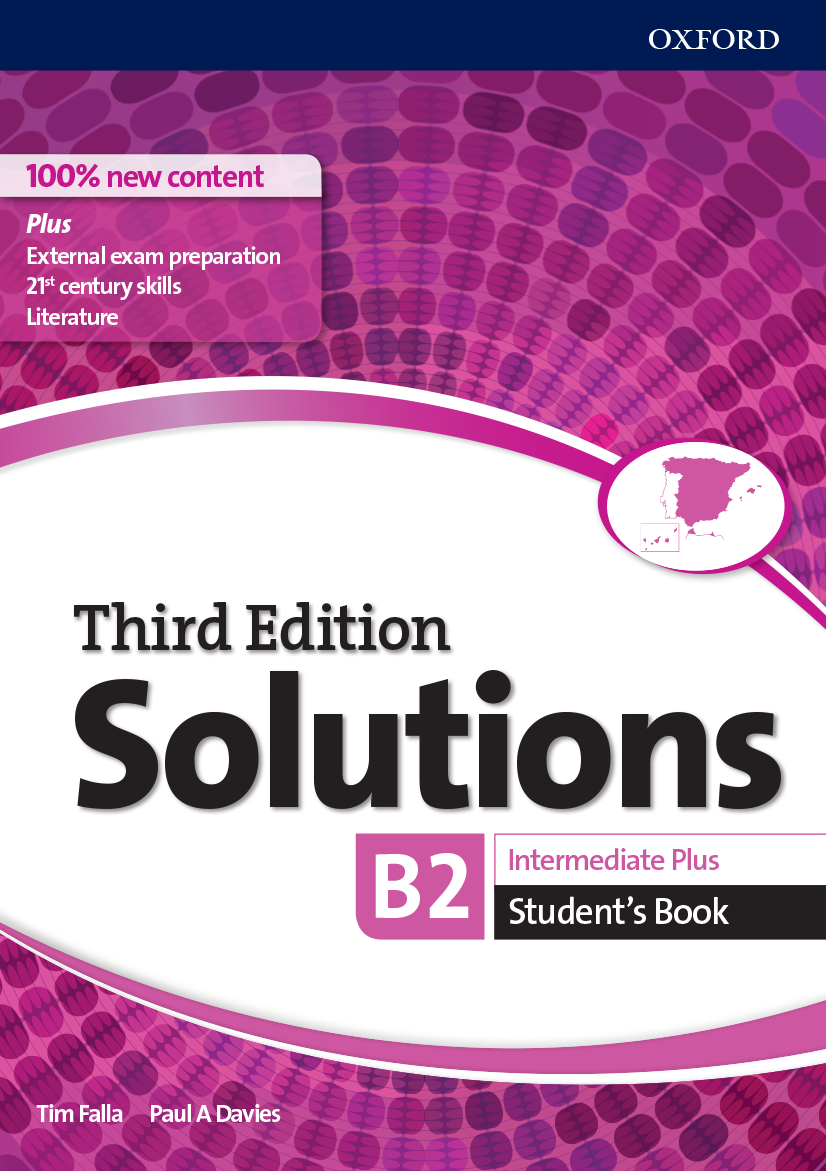 Book cover Solutions 3e Intermediate Plus Student's Book