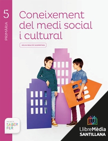 Book cover LM PLAT Alumne Coneixement del medi social i cultural 5 Primària Saber Fer Grup Promotor