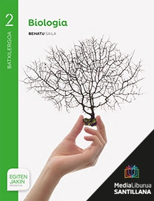 Book cover LM PLAT Ikaslea Biologia 2 BTX Egiten Jakin proiektua Zubia