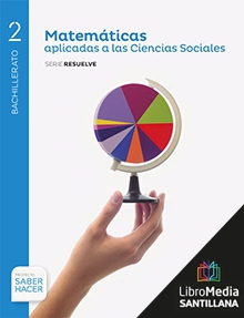 Book cover LM PLAT Alumno Matemáticas aplicadas a las Ciencias Sociales 2 BCH Saber Hacer Zubia