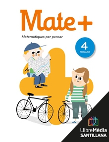 Book cover LM PLAT Alumne Mate+ 4 Primària Saber Fer Grup Promotor