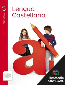 Book cover LM PLAT Alumno Lengua castellana 5 Primaria Saber Hacer Zubia