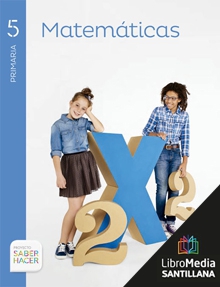 Book cover LM PLAT Alumno Matemáticas 5 Primaria Saber Hacer Zubia