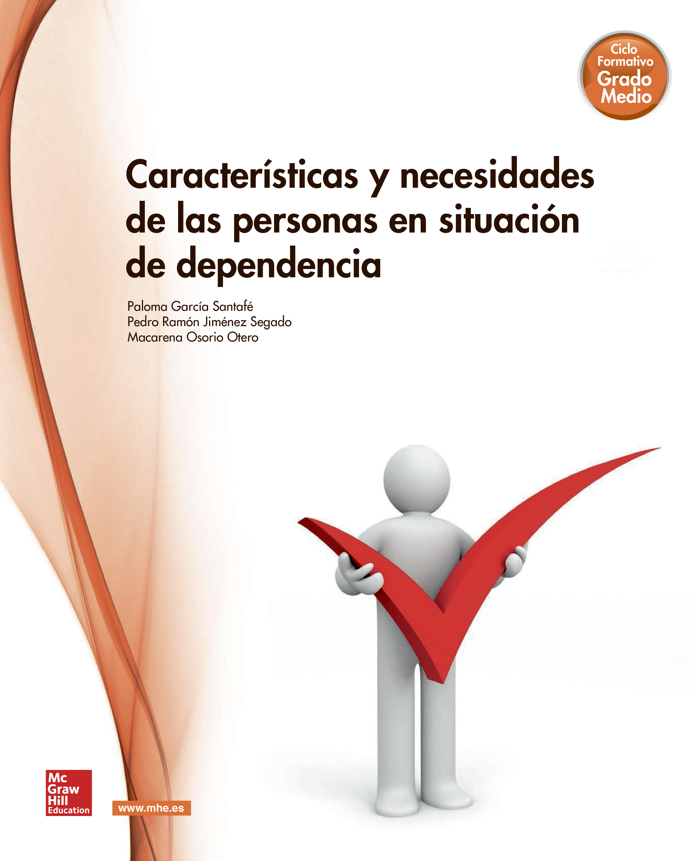 Book cover Características y necesidades de las personas en situaciones de dependencias