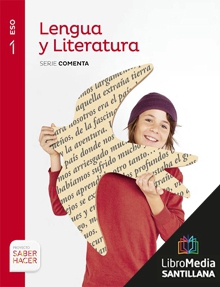 Book cover LM PLAT Alumno Lengua y Literatura Comenta 1 ESO Saber Hacer Zubia