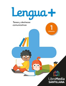 Book cover LM PLAT Alumno Lengua + 1 Primaria Saber Hacer