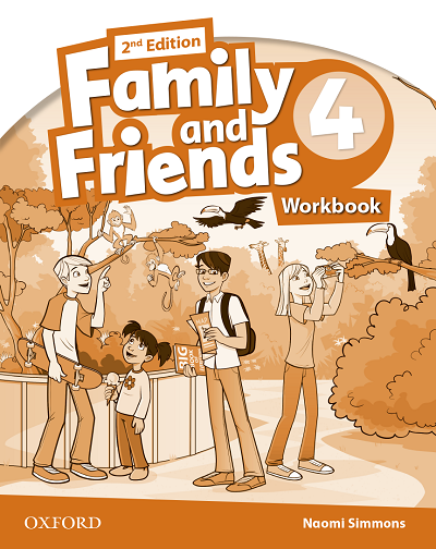 Book cover Family and Friends 4 Workbook