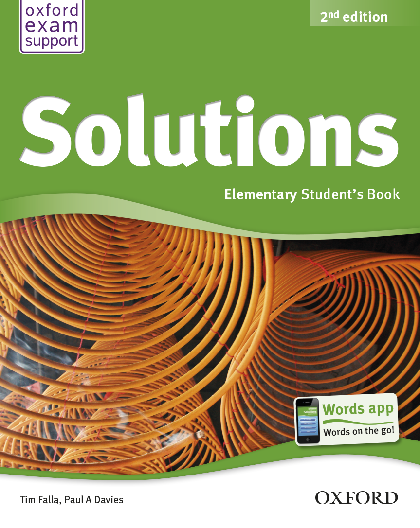 Book cover OLD Solutions 2nd Edition Elementary Student's Book