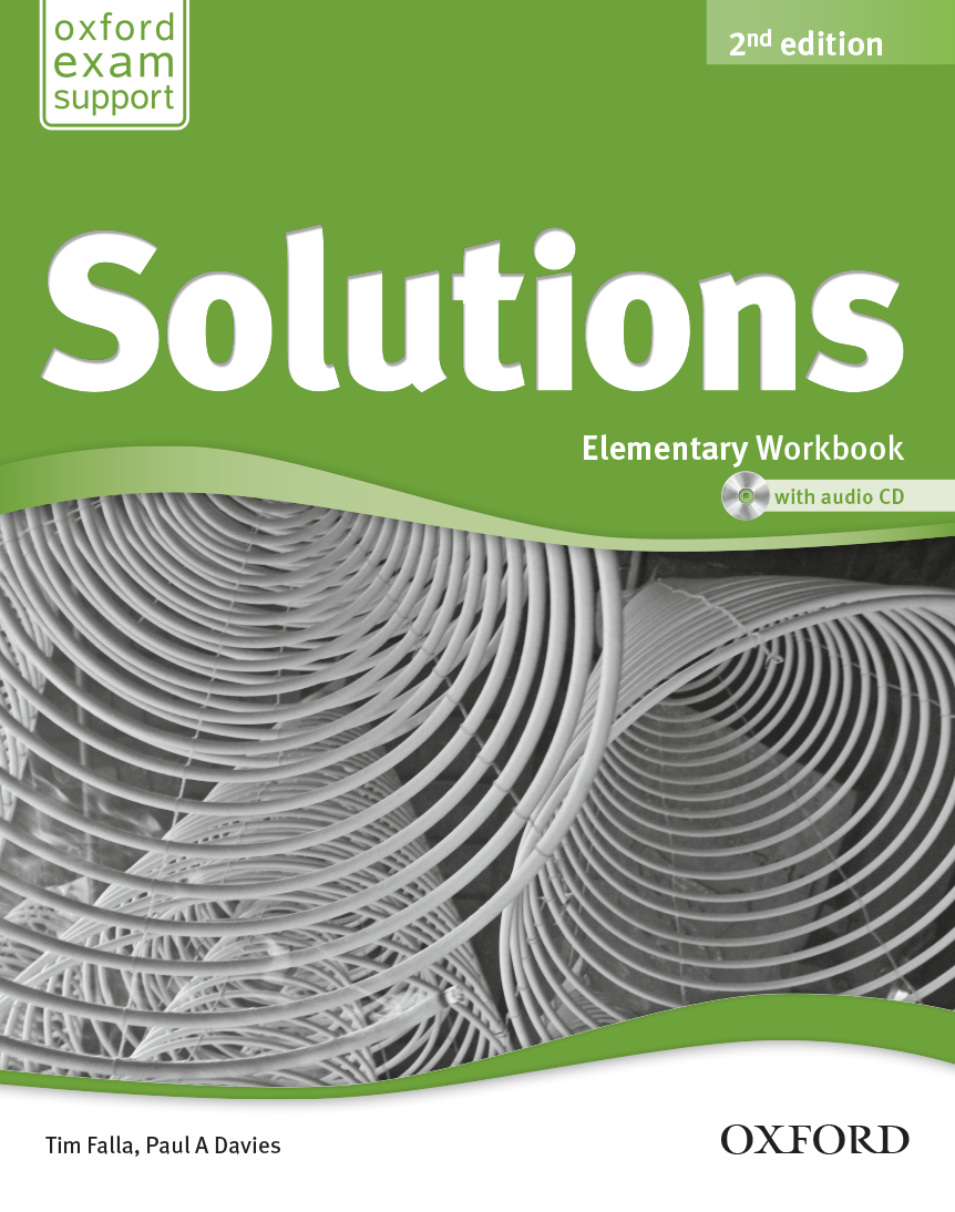 Book cover OLD Solutions 2nd Edition Elementary Workbook