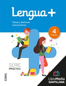 Book cover LM PLAT Alumno Lengua + Serie Práctica 4 Primaria