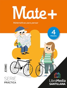 Book cover LM PLAT Alumno Mate + Serie Práctica 4 Primaria