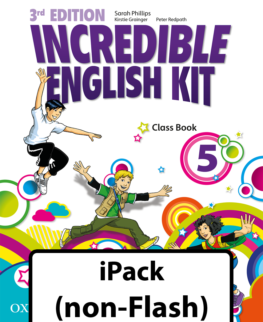 Book cover Incredible English Kit (3rd ed) 5. Class Book iPack (non-Flash)