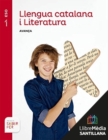 Book cover LM PLAT Alumne Llengua catalana i Literatura Avança 1 ESO Saber Fer Grup Promotor