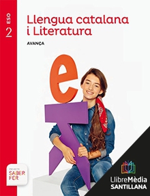 Book cover LM PLAT Alumne Llengua catalana i Literatura Avança 2 ESO Saber Fer Grup Promotor