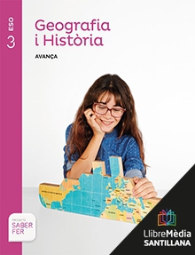 Book cover LM PLAT Alumne Geografia i Història Avança 3 ESO Saber Fer Grup Promotor