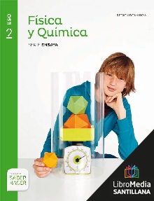 Book cover LM PLAT Alumno Física y Química Ensaya 2 ESO Región de Murcia Saber Hacer